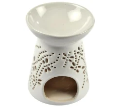 Shop * Brule Parfum En Ceramique "Libellules" 9Cm Blanc