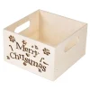 Outlet * Caisse A Customiser "Merry Christmas" 15Cm Naturel