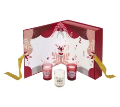 New * Calendrier 5 Bougies Parfumees "Maman" 6Cm Rose