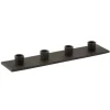 New * Chandelier 4 Parties "Marbelous" 40Cm Noir Mat