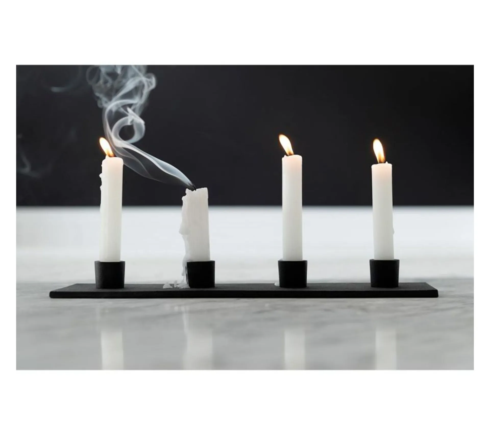 New * Chandelier 4 Parties "Marbelous" 40Cm Noir Mat