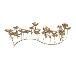 Discount * Chandelier 5 Supports En Metal "Floral" 75Cm Or