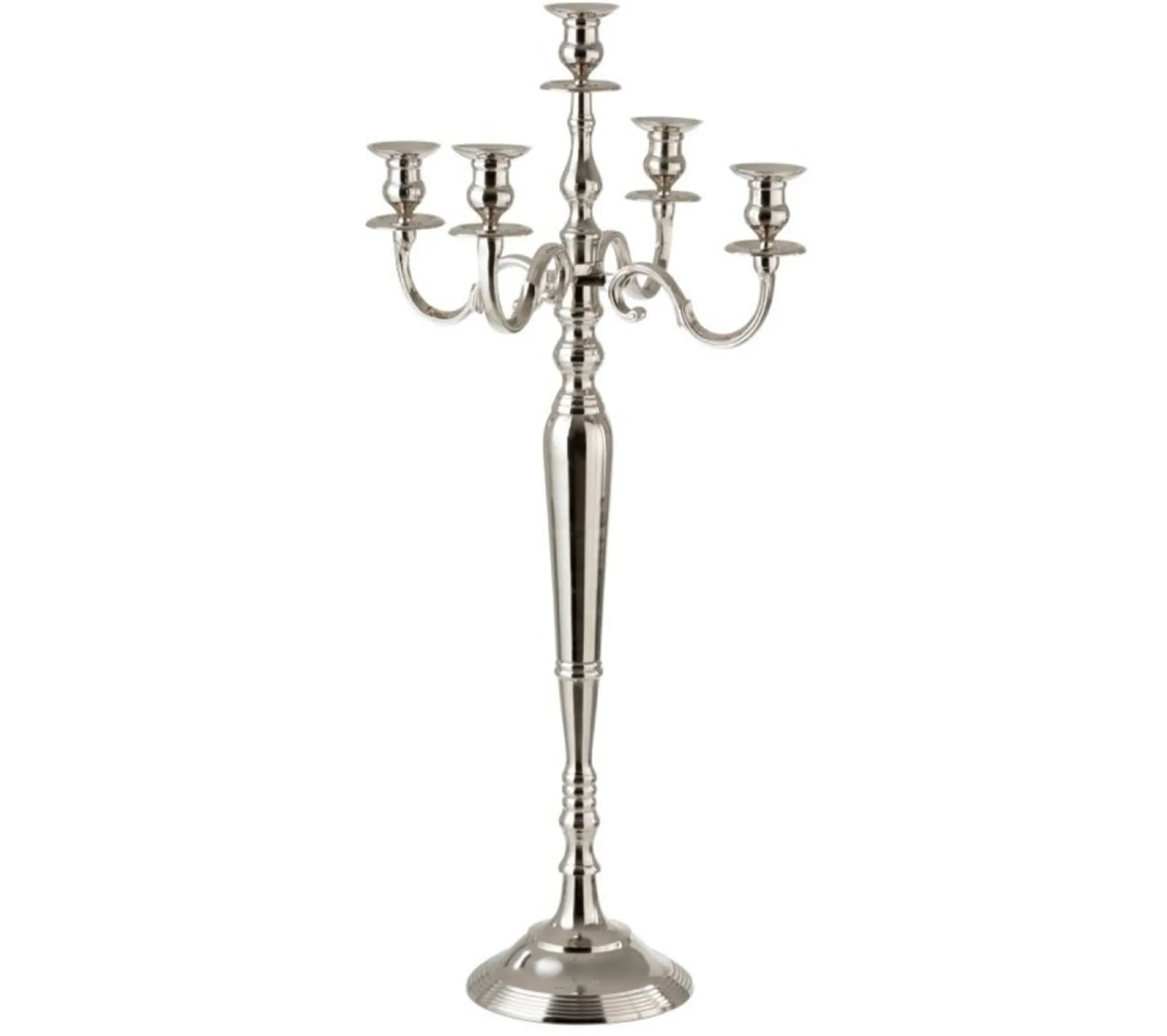 Shop * Chandelier 5 Tetes Design "Classic" 100Cm Argent