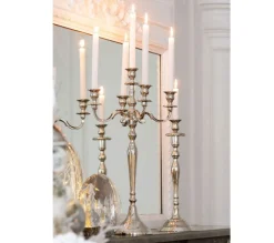 Shop * Chandelier 5 Tetes Design "Classic" 100Cm Argent