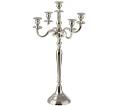 Shop * Chandelier 5 Tetes Design "Classic" 63Cm Argent