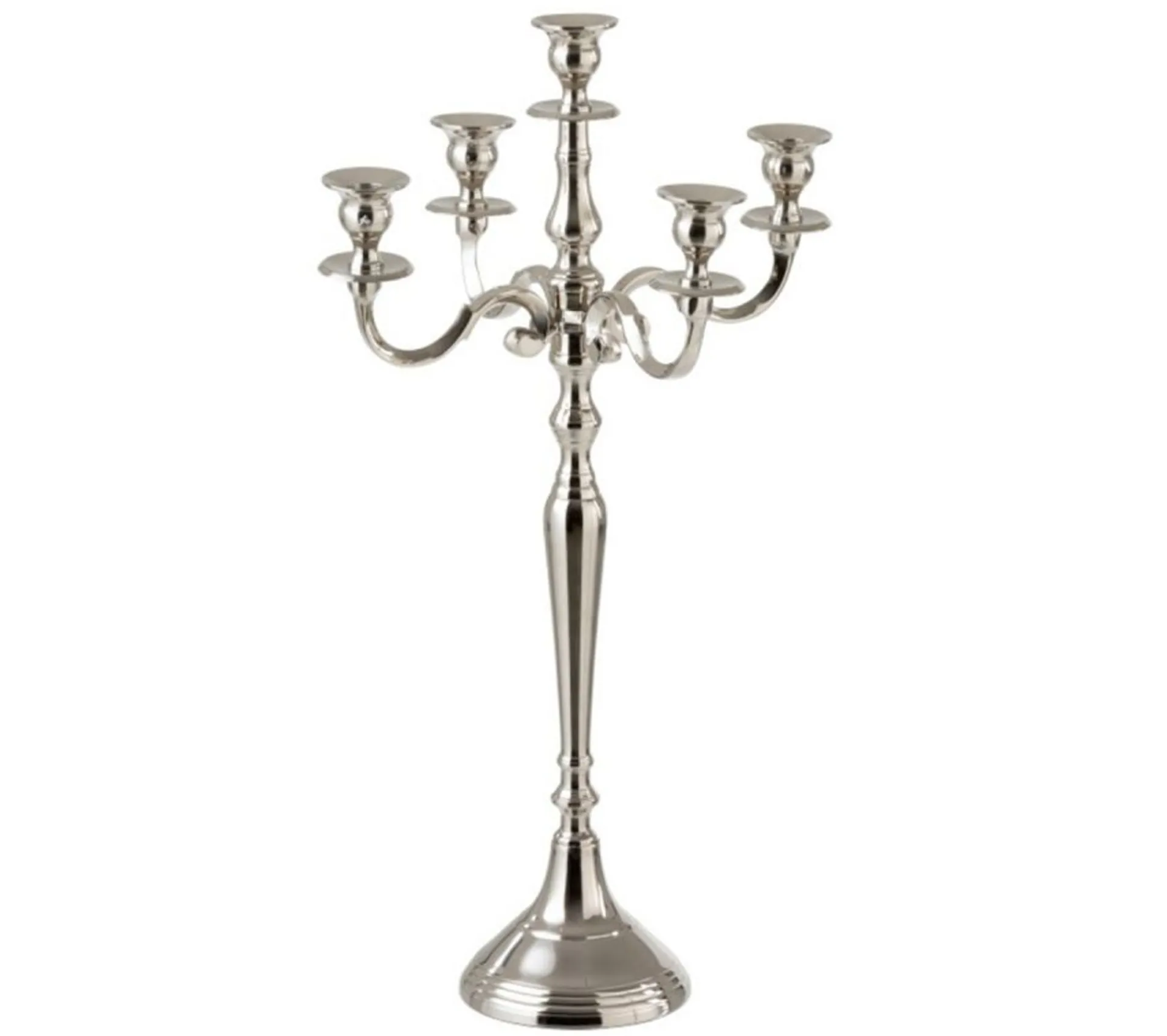 Shop * Chandelier 5 Tetes Design "Classic" 63Cm Argent