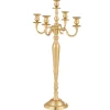 Flash Sale * Chandelier Déco "5 Supports" 97Cm Or