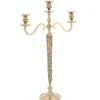 Best * Chandelier Design 3 Tetes En Metal "Bijou" 65Cm Or