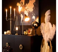 Best * Chandelier Design 3 Tetes En Metal "Bijou" 65Cm Or