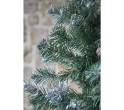 CHRISTMAS DAY Sapin Et Accessoire^ Sapin De Noël Artificiel Vert Pointes Blanches - 1.80M - 4178