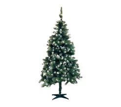 CHRISTMAS DAY Sapin Et Accessoire^ Sapin De Noël Artificiel Vert Pointes Blanches - 1.50M - 4177