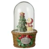 Discount * Cloche Déco Led "Sapin De Noël Et Chien" 17Cm Vert