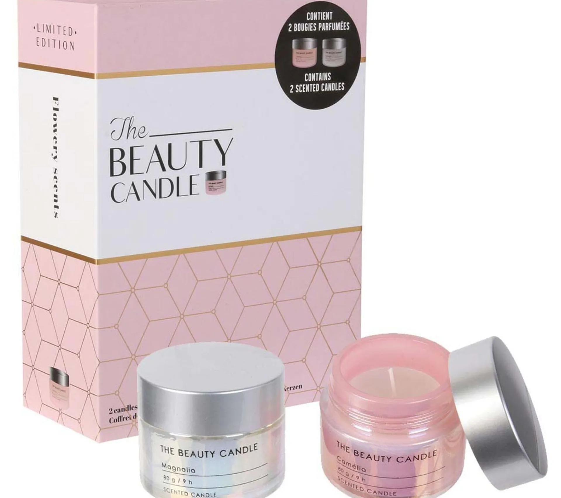 Cheap * Coffret 2 Bougies Parfumees "Beauty" 80G Rose