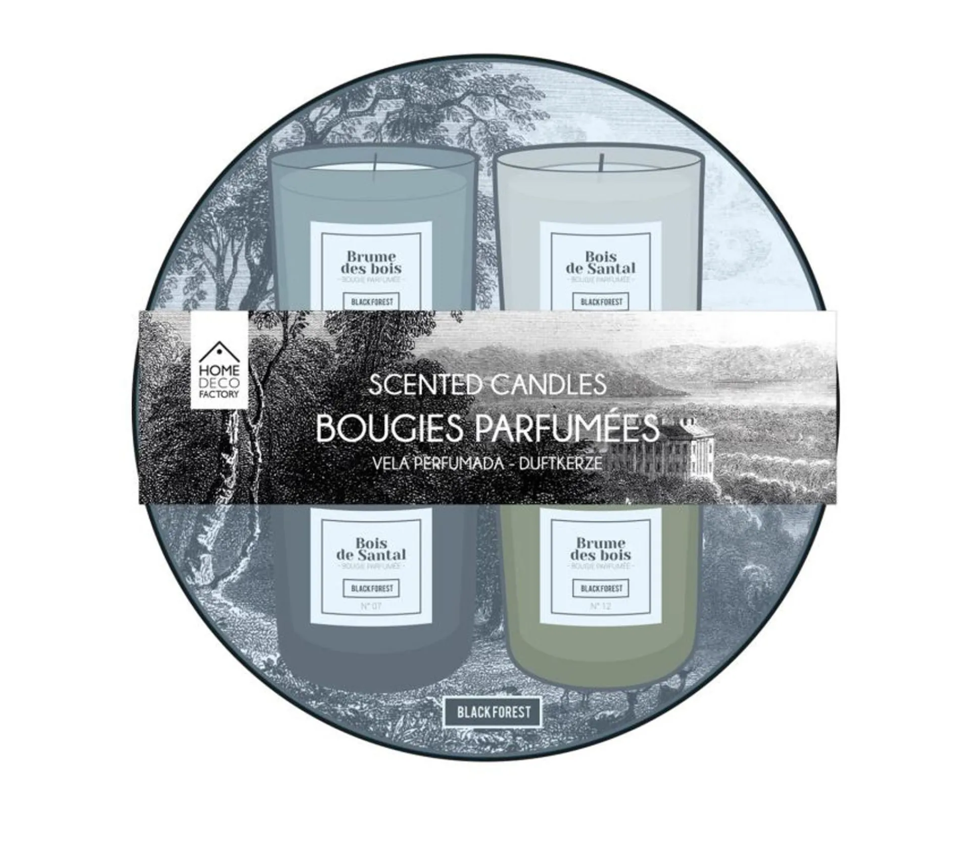 Cheap * Coffret 4 Bougies Parfumees "Black Forest" 50G Noir