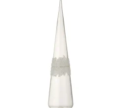 Clearance * Cone Glace En Verre "Diamant" 42Cm Transparent