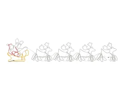 Online * Cordon Lumineux De Noël 4 Rennes Et Traineau 1548 Led 500X80 Cm