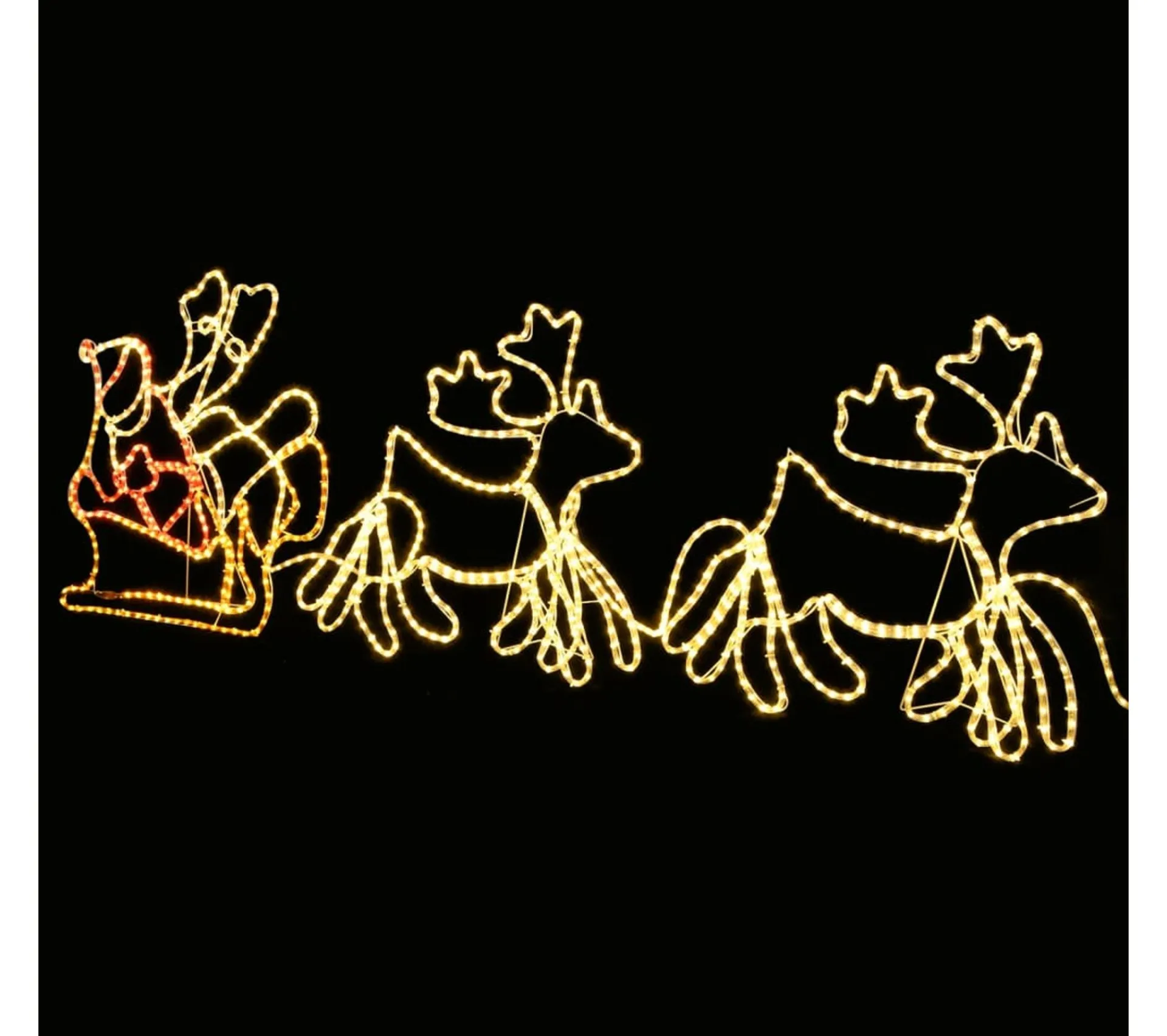 Fashion * Cordon Lumineux De Noël 6 Rennes Xxl Et Traineau 2160 Led 7 M