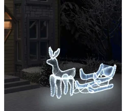 Cheap * Cordon Lumineux De Noël Renne Et Traineau Avec Maille 432 Led