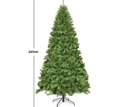 COSTWAY Sapin Et Accessoire^ Arbre De Noël Artificiel 230 Cm Ouverture Automatique Des Branches Avec Support En Metal 1346 Embout