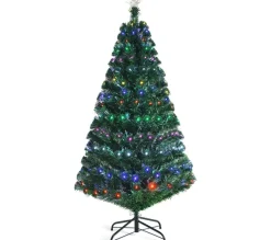 COSTWAY Sapin Et Accessoire^ Arbre De Noël Led 210 Cm Artificiel Sapin Clairage Multicolore