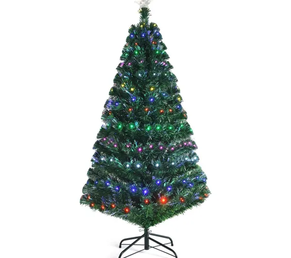 COSTWAY Sapin Et Accessoire^ Arbre De Noël Led 180 Cm Artificiel Sapin Clairage Multicolore