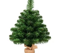 COSTWAY Sapin Et Accessoire^ Arbre De Noël Sapin De Noël Artificiel 60 Cm -67 Branches Avec Feuilles Pvc Support Metallique
