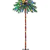 Cheap COSTWAY Palmier Artificiel De 183 Cm, 64 Branches En Pvc Et 210 Lumieres Led A 4 Couleurs