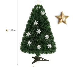 COSTWAY Sapin Et Accessoire^ Sapin De Noël Arbre De Noël Artificiel Avec Lumieres Led 150 Cm