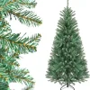 COSTWAY Sapin Et Accessoire^ Sapin De Noël Artificiel 180 Cm Automatique Feuilles Colorees En Epicea 825 Pointes De Branches Embo