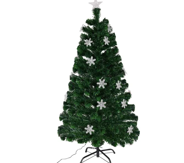 COSTWAY Sapin Et Accessoire^ Sapin De Noël Artificiel Led 150 Cm Avec Lumieres Led