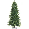 COSTWAY Sapin Et Accessoire^ Sapin De Noël Artificiel 180 Cm 1462 Rameaux En Pe Et Pvc Ignifuges Pietement Metallique Forme De Cr