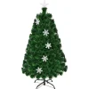 COSTWAY Sapin Et Accessoire^ Sapin De Noël Artificiel Led 120 Cm Avec Lumieres Led