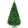 COSTWAY Sapin Et Accessoire^ Sapin De Noël Artificiel Pour Décoration De Noël Materiau Pvc Avec Pied En Metal 150Cm