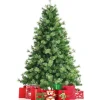 COSTWAY Sapin Et Accessoire^ Sapin De Noël Artificiel 180 Cm Avec 820 Rameaux 100 % Pvc Aiguilles De Pin Et Support Metallique