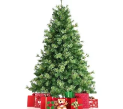 COSTWAY Sapin Et Accessoire^ Sapin De Noël Artificiel 180 Cm Avec 820 Rameaux 100 % Pvc Aiguilles De Pin Et Support Metallique