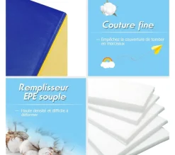 COSTWAY Sapin Et Accessoire^ Sapin De Noël Artificiel 225Cm Aiguilles En Pvc Avec Support En Metal Pliable 1258 Pointes De Branch