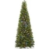 COSTWAY Sapin Et Accessoire^ Sapin De Noël Artificiel 225 Cm Avec 350 Lumieres Led 796 Rameaux Et Support Metallique Pliable