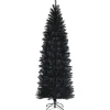 COSTWAY Sapin Et Accessoire^ Sapin De Noël Artificiel Halloween 210 Cm Feuilles De Pvc 995 Branches