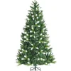 COSTWAY Sapin Et Accessoire^ Sapin De Noël Enneige Artificiel De 180 Cm Avec 850 Rameaux En Pvc+Pe Charnieres Support Metalliqu