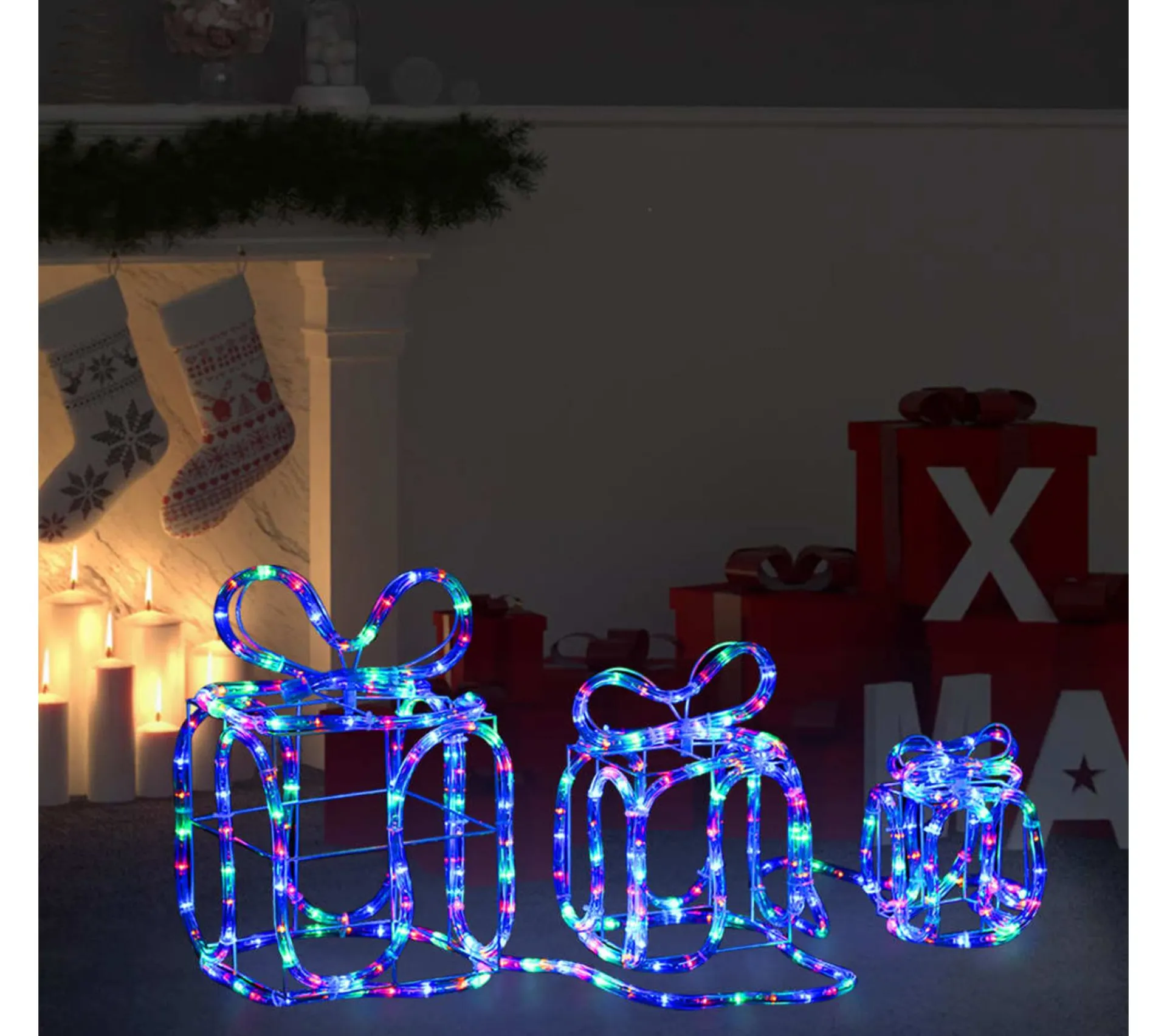 Shop * Décoration De Noël Avec 180 Led Interieur Et Exterieur