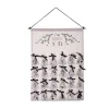 Outlet * Décoration De Noël Calendrier "Hors Piste" 65Cm Blanc