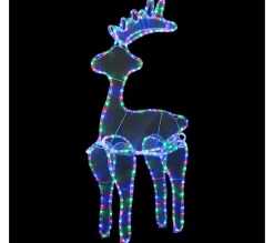 Fashion * Décoration De Noël De Renne Avec Maille 306 Led 60X24X89 Cm