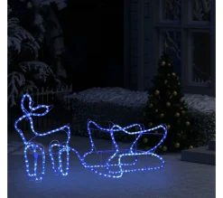 Best Sale * Décoration De Noël D'Exterieur Renne Et Traineau 252 Led