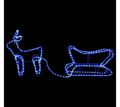 Best Sale * Décoration De Noël D'Exterieur Renne Et Traineau 252 Led
