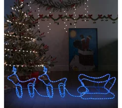 Hot * Décoration De Noël D'Exterieur Renne Et Traineau 576 Led