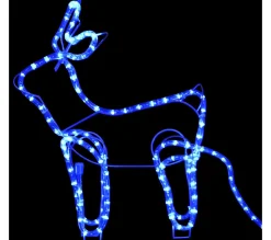 Hot * Décoration De Noël D'Exterieur Renne Et Traineau 576 Led