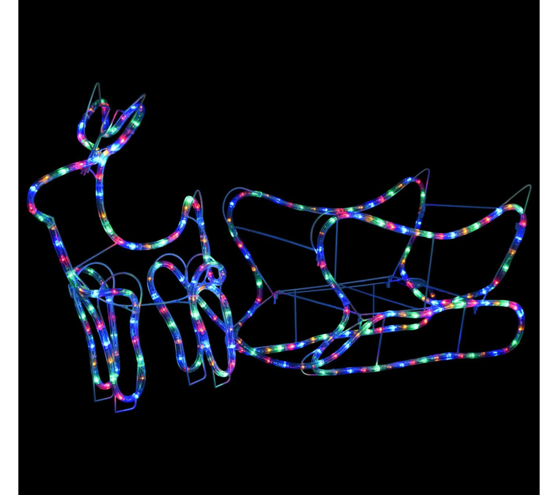Online * Décoration De Noël D'Exterieur Renne Et Traineau 252 Led
