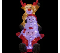 Shop * Décoration Lumineuse Led "Trio" 58Cm Multicolore