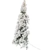 * Sapin Et Accessoire^Demi Sapin De Noël Led "Enneige" 225Cm Vert Et Blanc