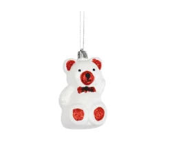 DOUCEUR D'INTERIEUR Guirlande Et Boule De Sapin^Douceur D'Interieur 1 Boule De Noël Ourson Blanc